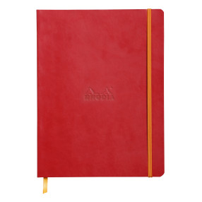 Rhodia Softcover Notebook - Large - Poppy - Dotted